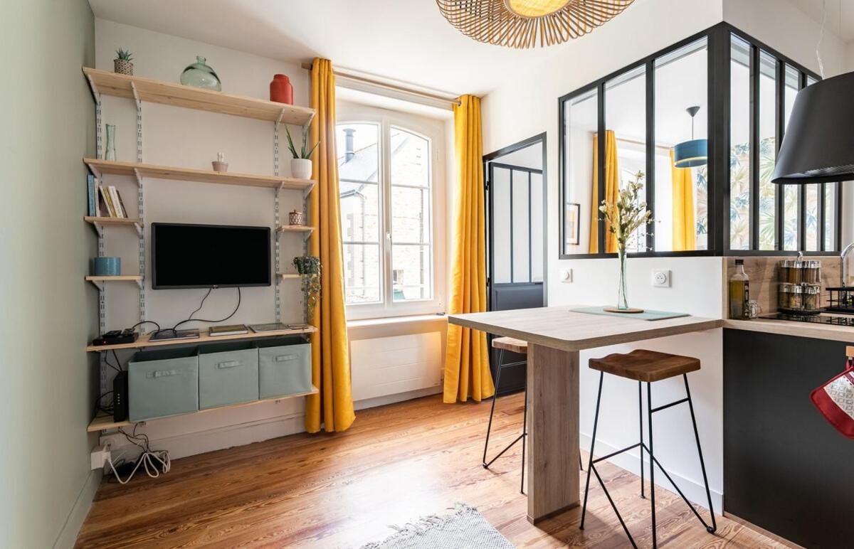 Apartamento LUCELYNE - Beau T2 rénové - Plage à 400m - Au centre de Dinard Exterior foto