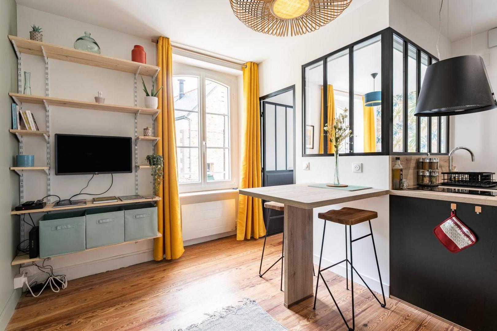 Apartamento LUCELYNE - Beau T2 rénové - Plage à 400m - Au centre de Dinard Exterior foto